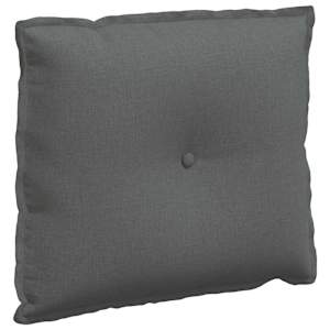 Polštář na záda Tmavě šedá 60 x 19 x 50 cm textil - obrázek 2