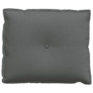Polštář na záda Tmavě šedá 60 x 19 x 50 cm textil - obrázek 5