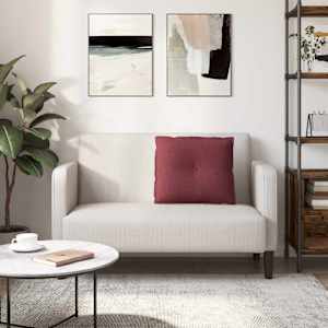 Polštář na záda Víno Červené 60 x 19 x 50 cm textil - obrázek 4