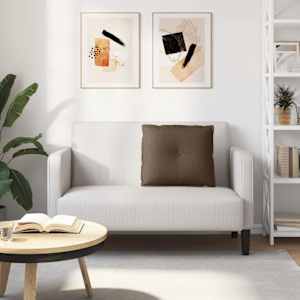 Polštář na záda Hnědá 60 x 19 x 50 cm textil - obrázek 4