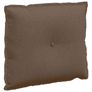 Polštář na záda Hnědá 60 x 19 x 50 cm textil - obrázek 2