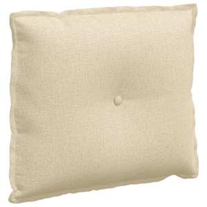 Polštář na záda Krémová 60 x 19 x 50 cm textil - obrázek 2