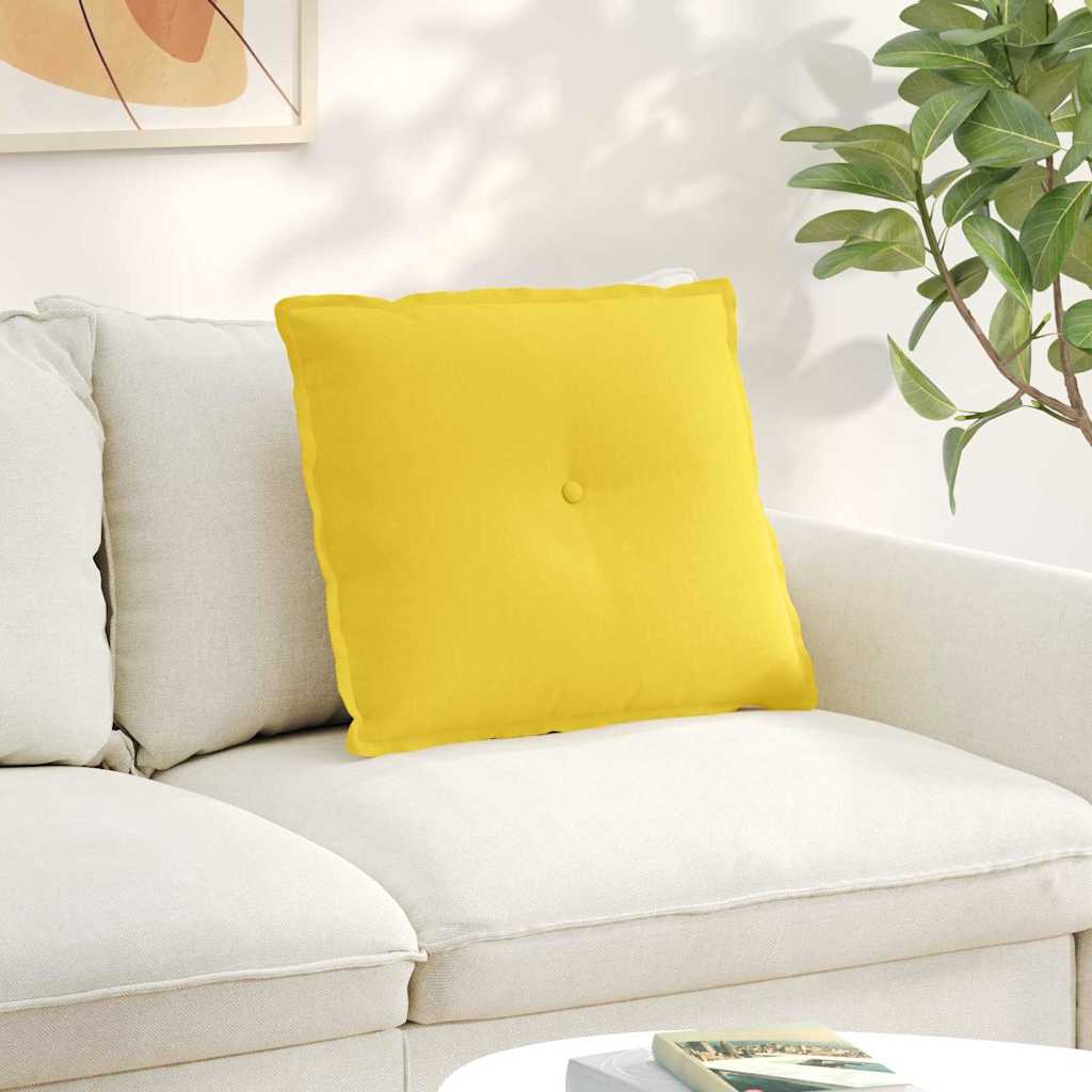 Casă & grădină - Perna pentru spate Galben Deschis 60 x 19 x 50 cm țesătură