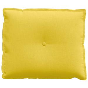 Polštář na záda Světlá žlutá 60 x 19 x 50 cm textil - obrázek 5