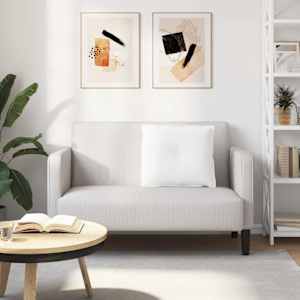 Polštář na záda Bílá 60 x 19 x 50 cm textil - obrázek 4