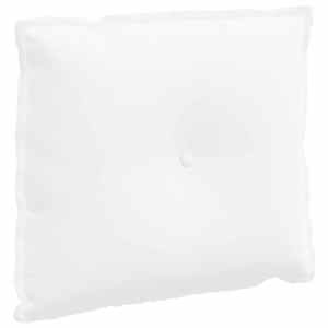 Polštář na záda Bílá 60 x 19 x 50 cm textil - obrázek 2
