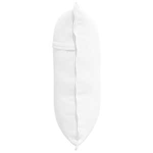 Polštář na záda Bílá 60 x 19 x 50 cm textil - obrázek 6