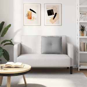 Polštář na záda Oblačno šedá 60 x 19 x 50 cm textil - obrázek 4