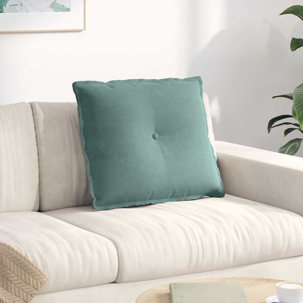 vidaXL Perna pentru spate Verde Mării 60 x 50 cm Țesătură din corduroy