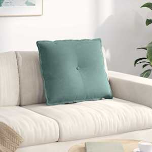 Poglavni vzglavnik Morsko zelena 60 x 50 cm Žametna tkanina