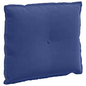 Polštář na záda Policová modrá 60 x 50 cm Žebrovaná látka - obrázek 2
