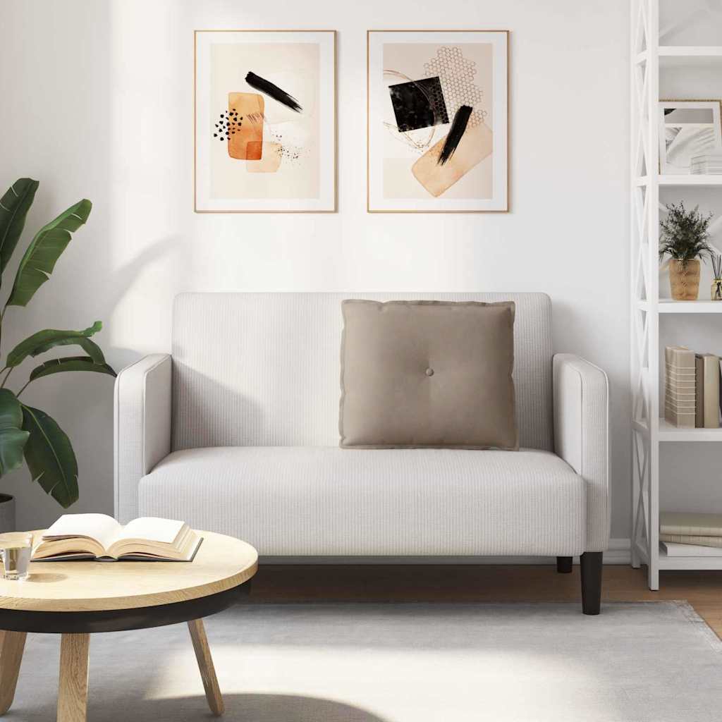 Rugkussen Taupe 60 x 50 cm Microvezel Stof image 4