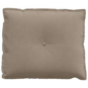 Polštář na záda Taupe 60 x 50 cm Mikrovlákno - obrázek 5