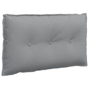 Polštář na záda Světle šedá 80 x 19 x 50 cm textil - obrázek 2