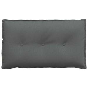 Polštář na záda Tmavě šedá 80 x 19 x 50 cm textil - obrázek 5