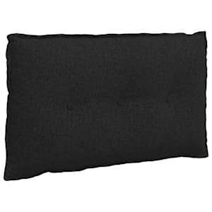 Polštář na záda Černá 80 x 19 x 50 cm textil - obrázek 2