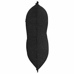 Polštář na záda Černá 80 x 19 x 50 cm textil - obrázek 6