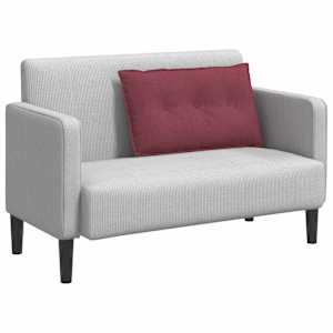 Polštář na záda Víno Červené 80 x 19 x 50 cm textil - obrázek 3