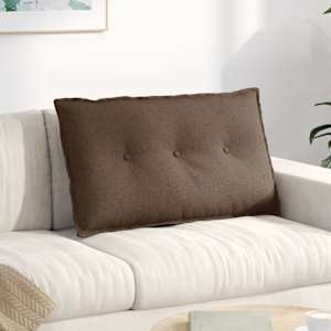 Polštář na záda Hnědá 80 x 19 x 50 cm textil - obrázek 1