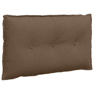 Polštář na záda Hnědá 80 x 19 x 50 cm textil - obrázek 2