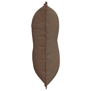 Polštář na záda Hnědá 80 x 19 x 50 cm textil - obrázek 6