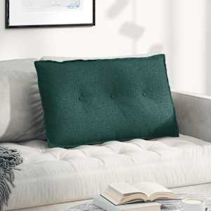 Polštář na záda Tmavě zelená 80 x 19 x 50 cm textil - obrázek 1
