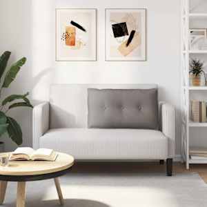 Polštář na záda Taupe 80 x 19 x 50 cm textil - obrázek 4