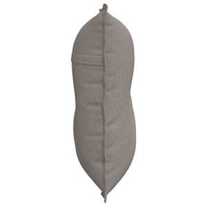 Polštář na záda Taupe 80 x 19 x 50 cm textil - obrázek 6