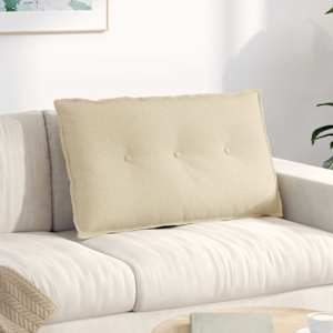Polštář na záda Krémová 80 x 19 x 50 cm textil - obrázek 1