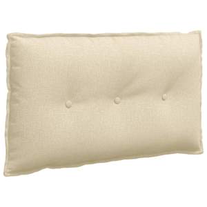 Polštář na záda Krémová 80 x 19 x 50 cm textil - obrázek 2