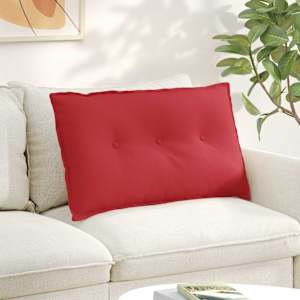 Polštář na záda Červená 80 x 19 x 50 cm textil - obrázek 1