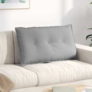 Polštář na záda Oblačno šedá 80 x 19 x 50 cm textil - obrázek 1