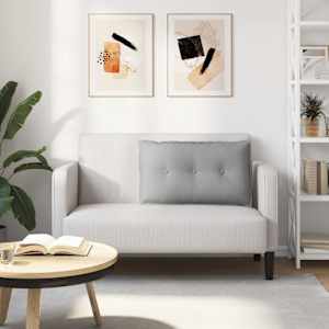 Polštář na záda Oblačno šedá 80 x 19 x 50 cm textil - obrázek 4