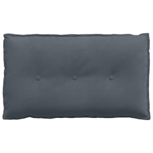 Polštář na záda Tmavě šedá 80 x 50 cm Žebrovaná látka - obrázek 5