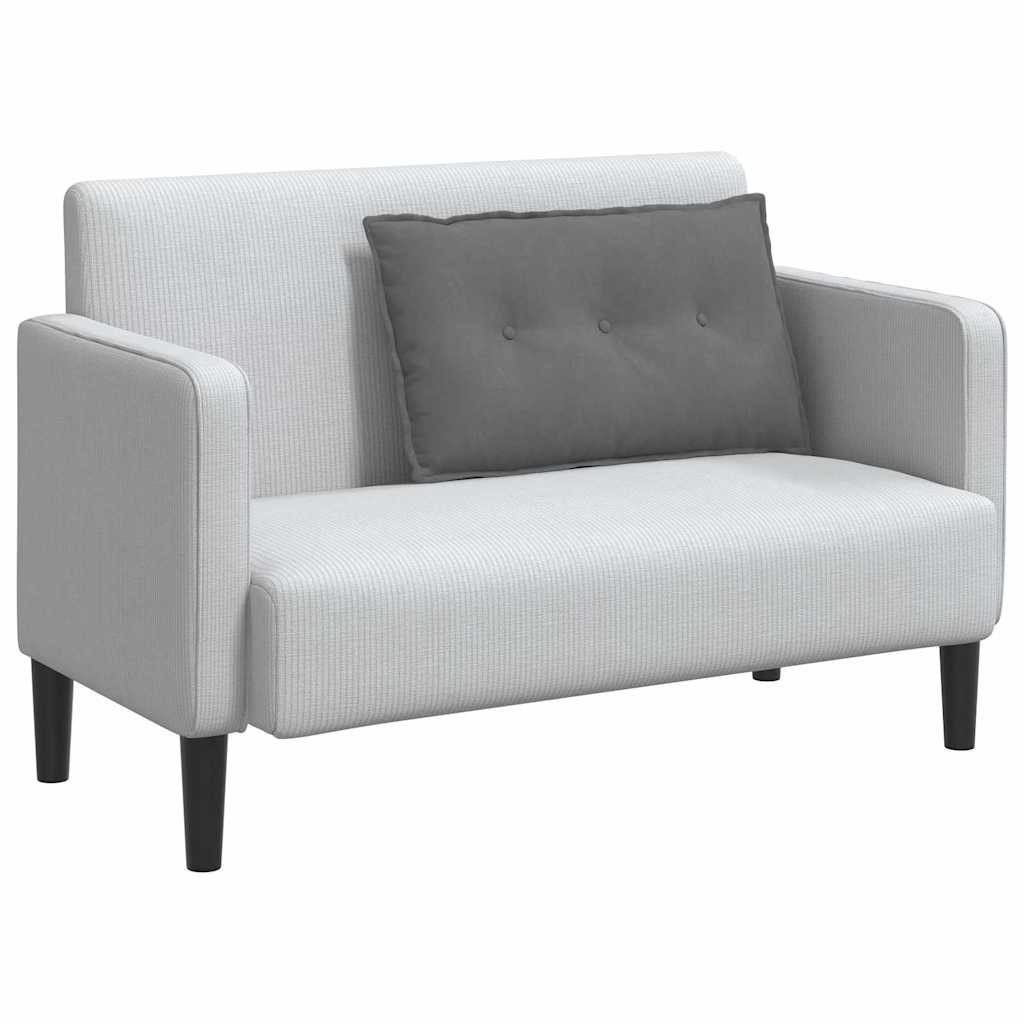 Rugkussen Donkergrijs 80 x 50 cm Microvezel Stof image 3