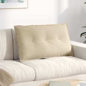 Poglavni vzglavnik krema 80 x 50 cm Mikrofiber tkanina