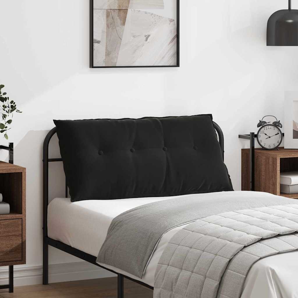 Casă & grădină - Perna pentru spate Negru 100 x 50 cm Țesătură din corduroy