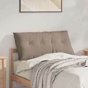 Polštář na záda Taupe 100 x 50 cm Mikrovlákno - obrázek 1