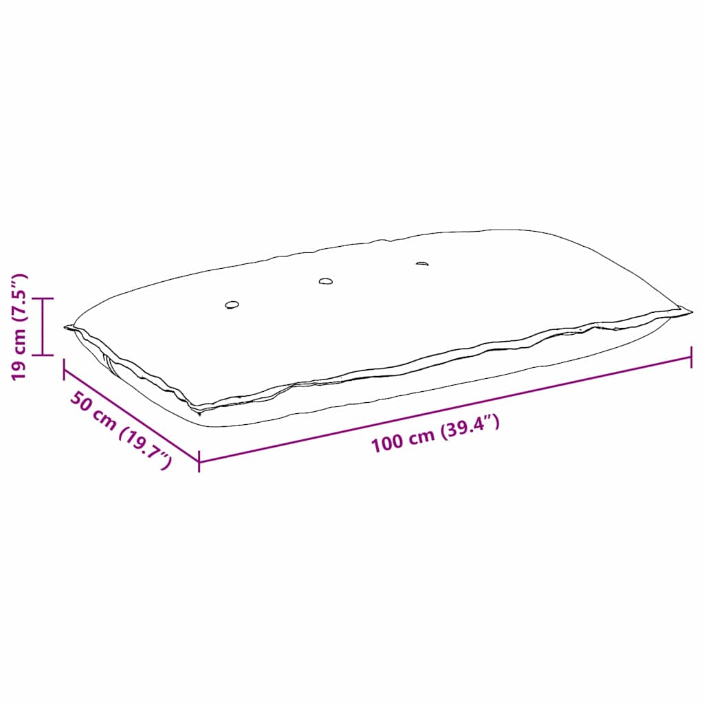 Rugkussen Taupe 100 x 50 cm Microvezel Stof image 10