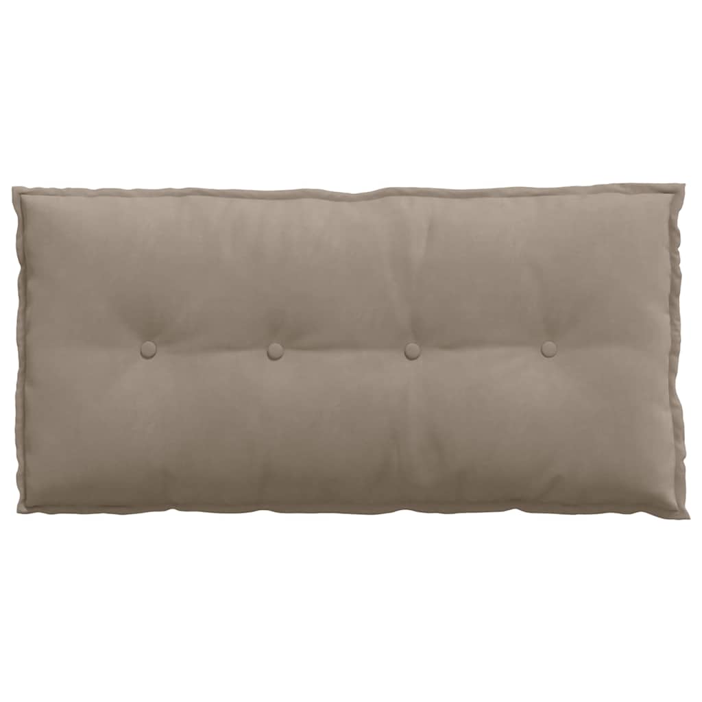 Rugkussen Taupe 100 x 50 cm Microvezel Stof image 6