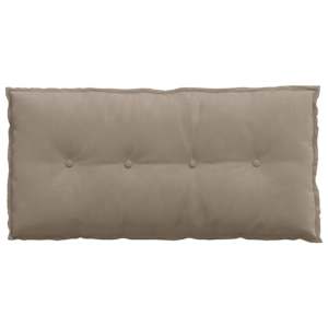 Polštář na záda Taupe 100 x 50 cm Mikrovlákno - obrázek 6