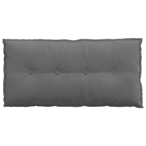 Polštář na záda Tmavě šedá 100 x 50 cm Mikrovlákno - obrázek 6