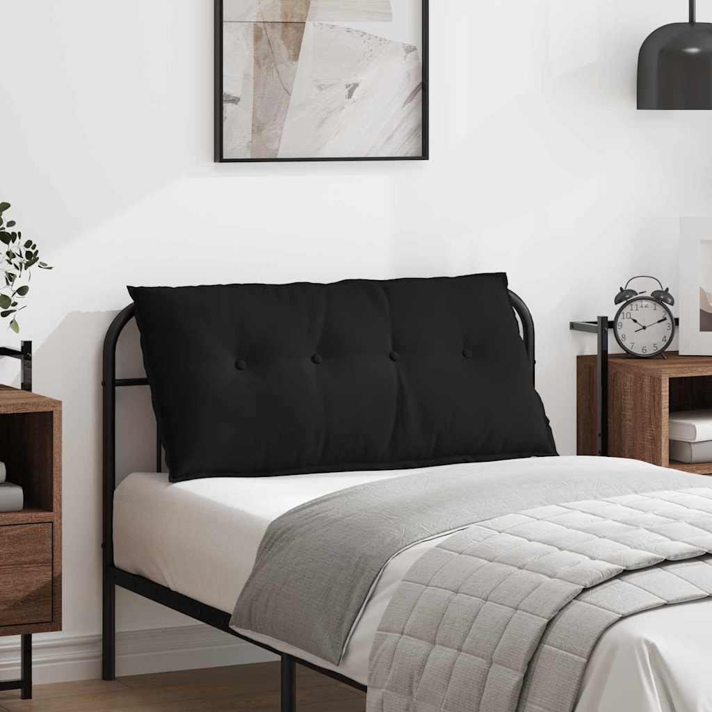 Casă & grădină - Perna pentru spate Negru 100 x 50 cm Țesătură din microfibră