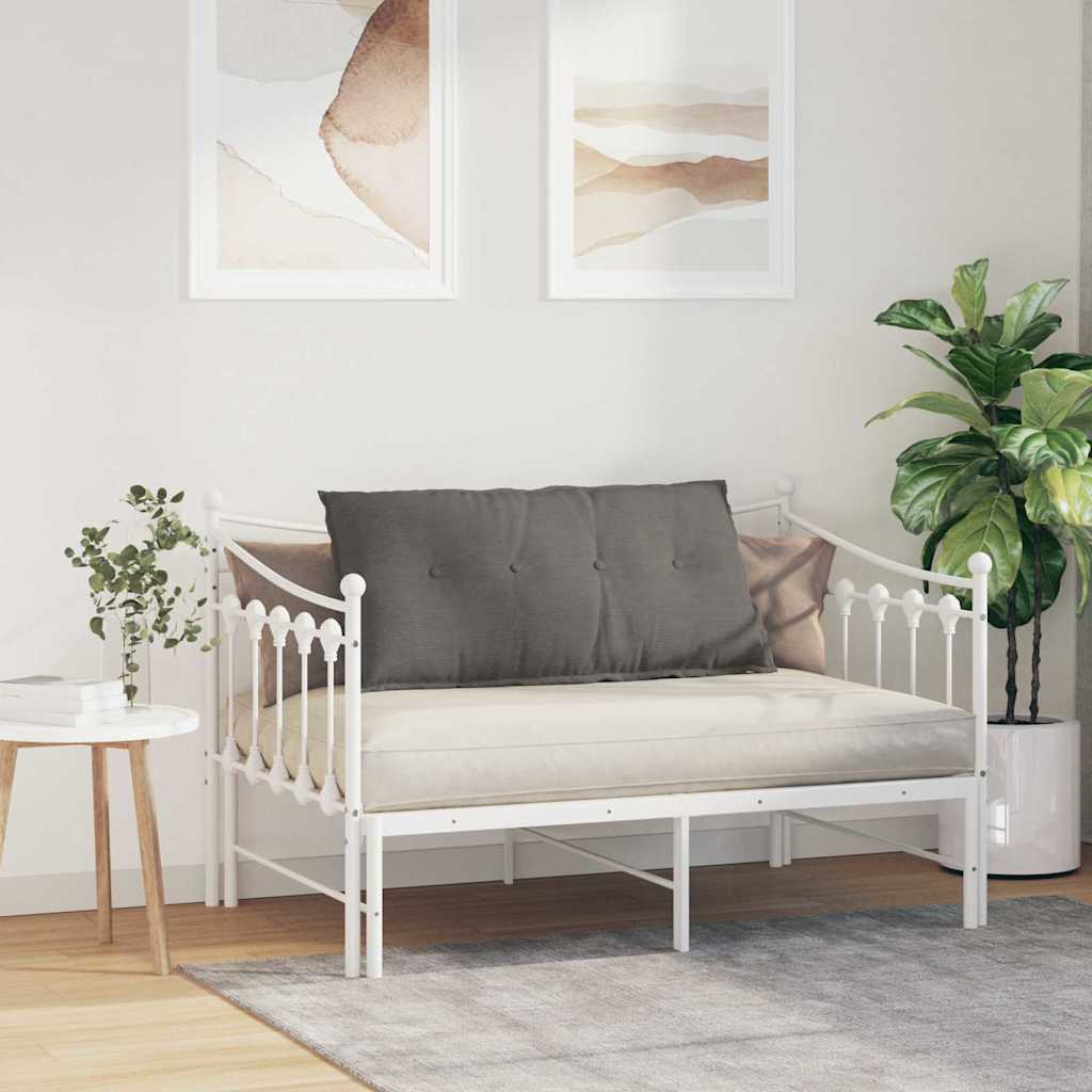 Rugkussen Lichtgrijs 100 x 50 cm Cordstof image 4