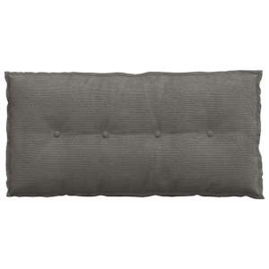 Polštář na záda Světle šedá 100 x 50 cm Žebrovaná látka - obrázek 6