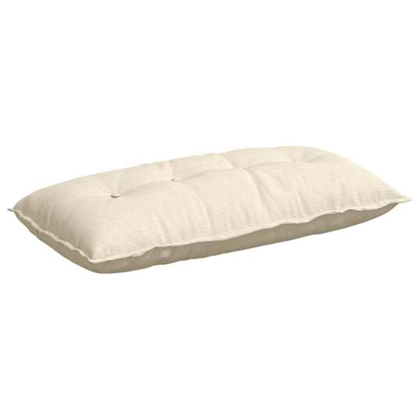 vidaXL Seljatugi padi Kreemjas 100 x 50 cm Korter kangas