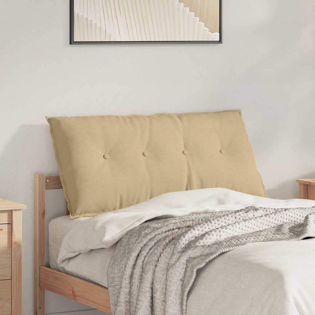 Rugkussen Grijs groen 100 x 50 cm Cordstof image 1