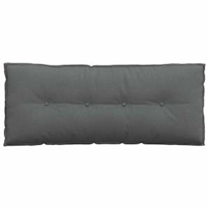 Polštář na záda Tmavě šedá 120 x 19 x 50 cm textil - obrázek 6