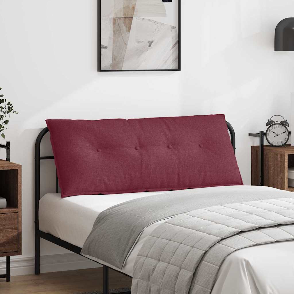 Casă & grădină - Perna pentru spate Roșu Vin 120 x 19 x 50 cm țesătură