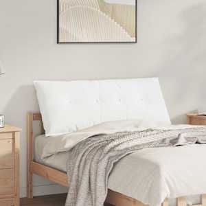 Poglavni vzglavnik Bela 120 x 19 x 50 cm blago